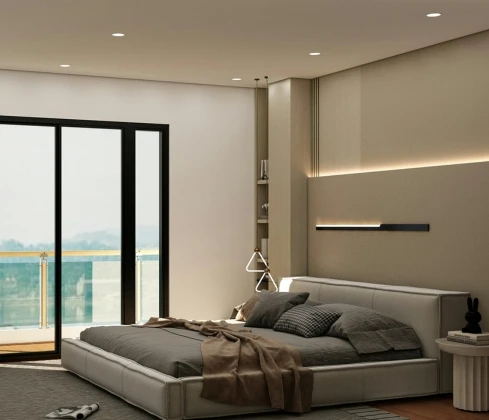 Custom bedroom furniture crafted for luxury villa interiors in Dubai