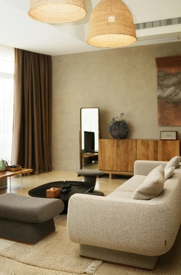Modern interior decoration services in Dubai featuring bespoke art and decor elements