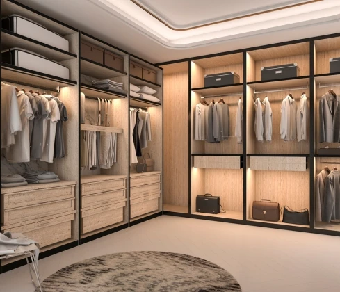 mirrored built in wardrobe dubai