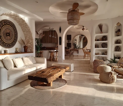 Open plan living interior design Dubai creating seamless flow and spacious interiors