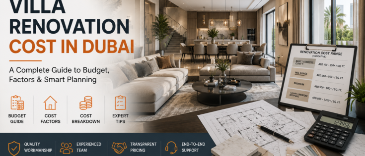 Villa renovation cost in Dubai